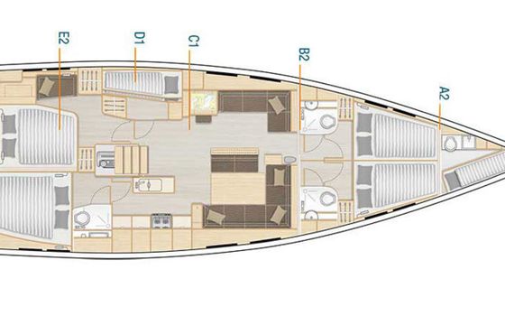 Hanse 548 Stargazing