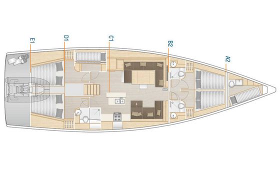 Hanse 588 Citrus