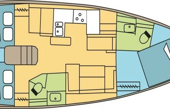 Jeanneau Sun Odyssey 410 Moustique 2