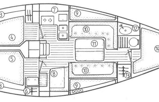 Jeanneau Sunshine 38 Seti
