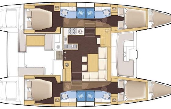 Lagoon 450 F Red Twin