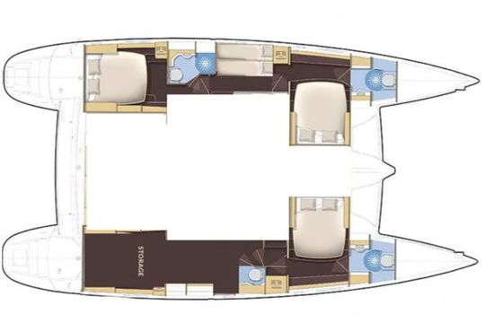 Lagoon 500 Blue Metis