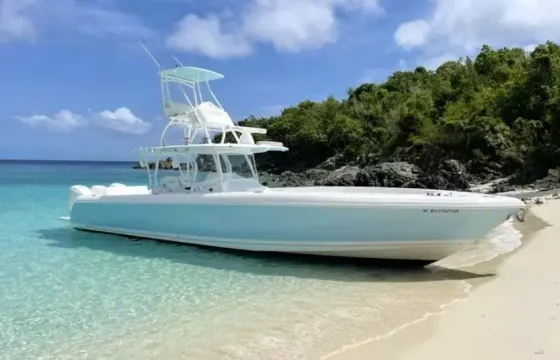 40ft Intrepid Power Boat Rental US Virgin Islands Trip