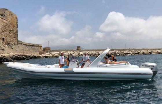 Bat 996 Open Speedboat RIB rental in Trapani