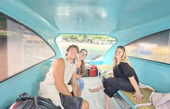 Glass Bottom Boat for Snorkeling Trip in Gili Islands