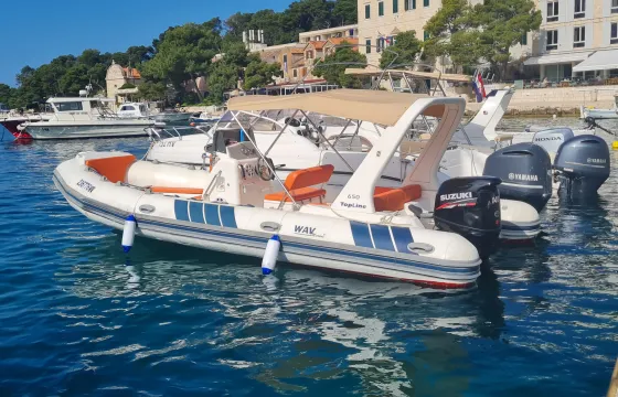 Tiger marine Topline 650 Fuel and skipper included in the price