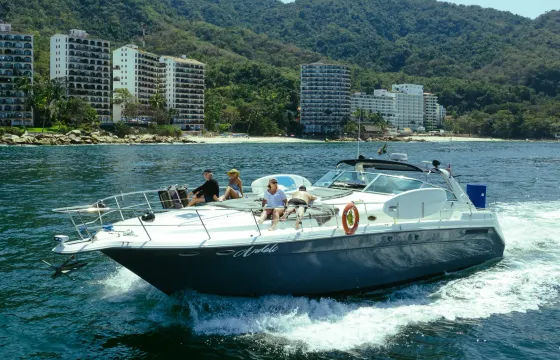 Wonderful SeaRay Express 55ft Yacht, Cruising a perfect day at PV.