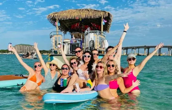 Tiki Boat Cruise to Fire Island for up to 18 people