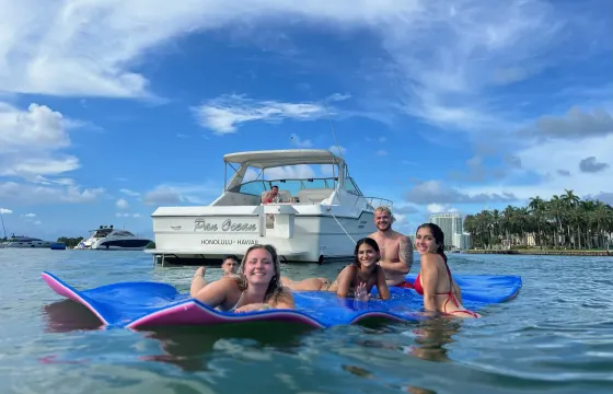 Miami Beach Yacht Rental: Sandbar Snorkeling, Dolphins & Marine Life Adventure