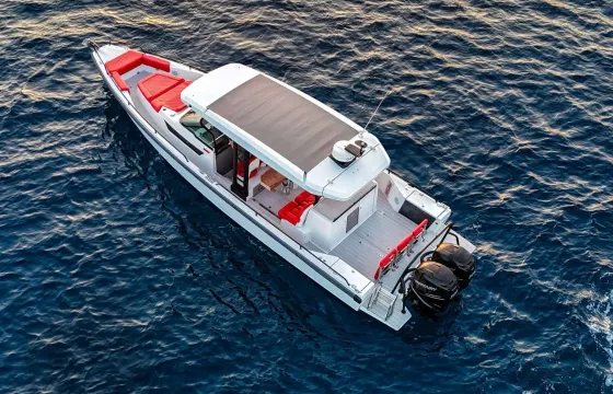 Mykonos Full Day Cruise Axopar 37 Speedboat - Joy Division
