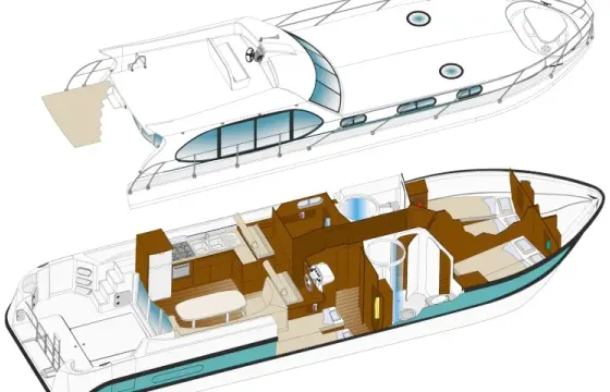 Canal Motor Yacht to explore Anjou (8/10 persons)