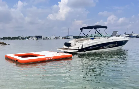 28ft boat with swim platform joy ride to Peanut Island & Sandbar