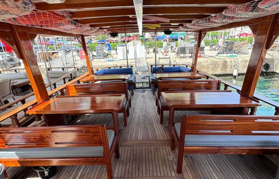42ft Kas Antalya Natural Wood Boat