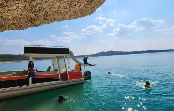 25ft Avalon Funship Double decker with slide Canyon Lake