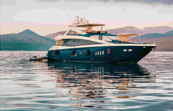 105ft Sunseeker Luxury Yacht Charter in Bodrum Full Day Cruise