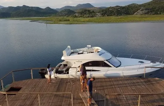 42ft Vranjina Tours Princess Flybridge Motor Yacht Rental in Skadar Lake, Montenegro