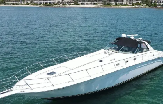 Enjoy Miami on 55ft Searay for 13 guests!