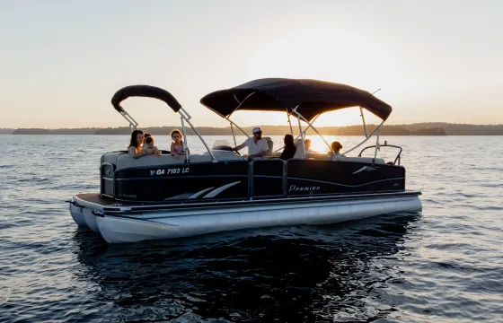 Massive Premium Luxury Tritoon 250HP Motor on Lake Lanier