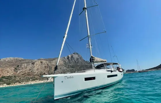 Saiing Boat Sun Odyssey 490 model 2022 at  Chania West Crete