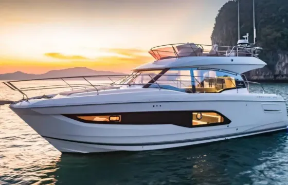Prestige 420 Fly Luxury Yacht boarding in Antibes, Cannes, St Tropez or Monaco