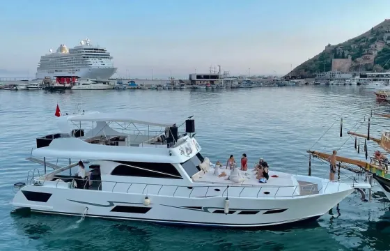 Alanya Coastal Wonders Swimming Adventure on 60ft Custom Yacht