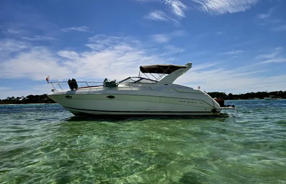 Crab Island Party Yacht w/ Bathroom, Loud Sound, BoteBoard, Captain Included