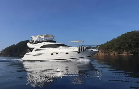 Luxury Princess Yacht Accommodation in Göcek Perfect Option for Swimming and Tou