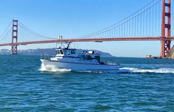 Parties and Bay Cruises on San Francisco Bay with the 43' Delta Yacht
