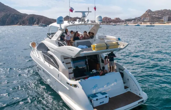 Azimut 53 Fly Luxury Yacht Charter in Cabo San Lucas – Food & Open Bar Included