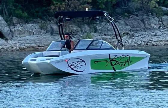 24' TIGE RZ4 Wakeboard Boat Rental with Captain on Lake Travis, Austin Texas