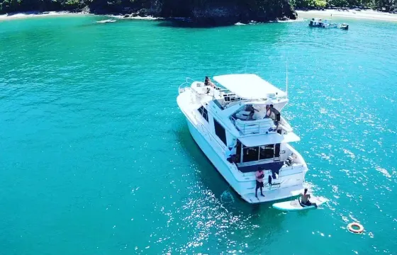 Private whale tour 53f luxury yacht Sunset morning , Manuel Antonio-Quepos