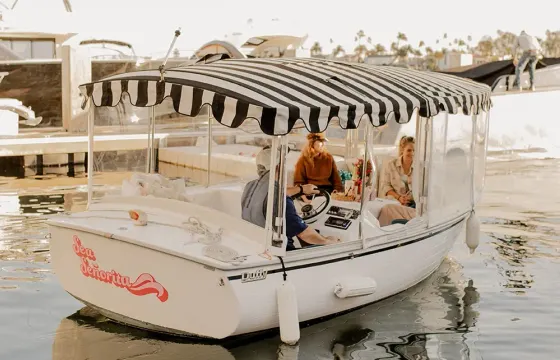 18ft Duffy Electric Boat | Driver Included in Price (Up to 10 Guests)