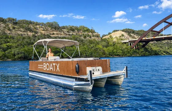 "The Tiki" - Party Pontoon Boat Rental - Lake Austin