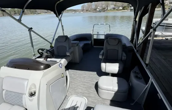 22ft Tahoe Pontoon Boat Tours on Lake Murray