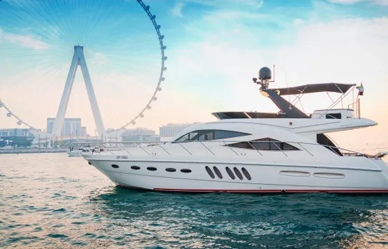 68ft Sealine Luxury Yacht Charter for Overnight Stays in Dubai