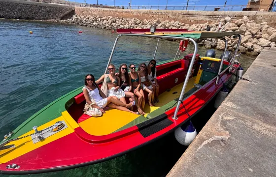Blue Lagoon: Comino & Crystal Lagoon Private Speedboat Tour w/ Skipper in Malta