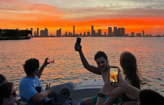 Experience Miami's Iconic Waterfront: 2-Hour Private Sunset Tour for 8