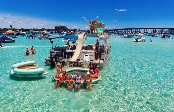 Luxury Double-Decker Boat + Waterslide – Book Your Adventure!