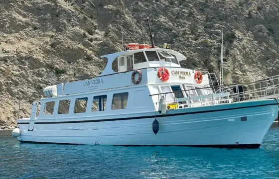 Traditional Wooden Boat for 140 Passengers in Ibiza