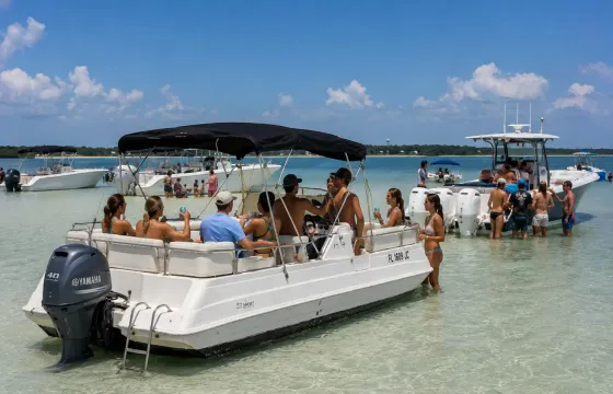 Cocoa Beach Boat Adventure on 23ft Sea Pro Aqua Deck