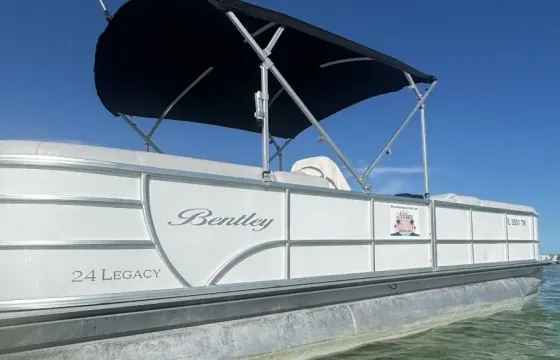 Crab Island, New 2024 Bentley Legacy 24ft Pontoon Boat, with 115HP motor!