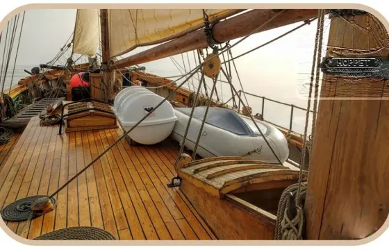 Historical 98' Schooner Hoppet 1926 All Inclusive Service in Baltic Sea Islands