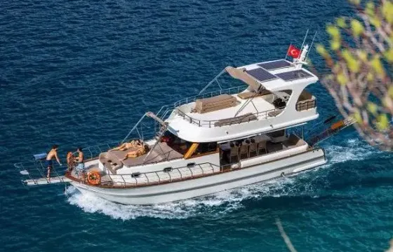 Experience Kas Turquoise Blue Coast in Kalkan, Antalya Aboard 42ft Custom Boat
