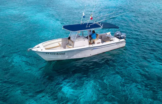 Grady White 30’ Center Console Visit el Cielo Cozumel. 10 passengers