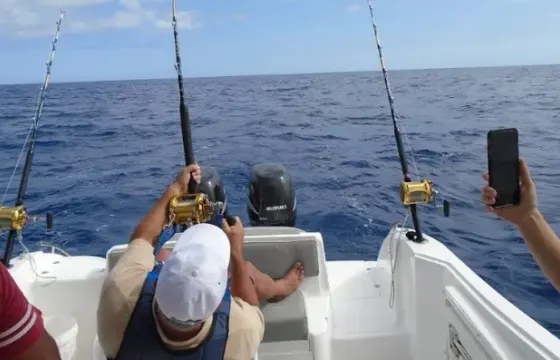 Enjoy Fishing in Le Morne, Mauritius on 29' Bowrider