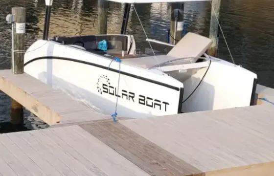 Solar Boat Evolution now with Lithium Power! Specials Available Upon Request!