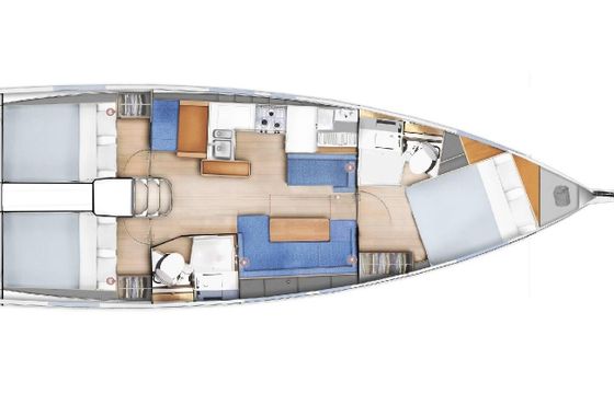 Charter 41ft “It's Not Mine” Sun Odyssey 410 Sailing monohull In Nettuno, Italy