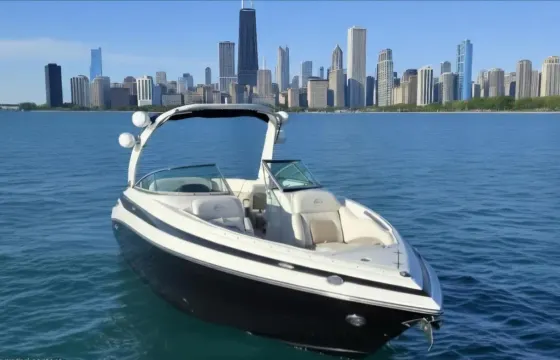 Fun 29ft Crownline 285SS On Lake Michigan