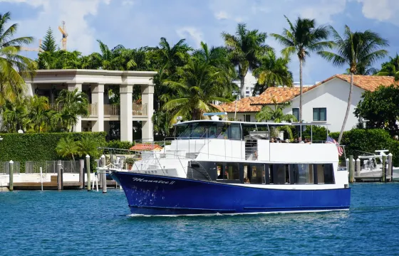 2-Hour Private Boat Rental for up to 85 Guests in Miami | Skyline Cruise