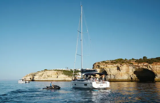 Full Day Luxury Sailing Yacht Charter on 39' Bavaria Sailboat in Portimão